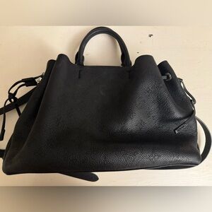 Louis Vuitton Inspired Handbag Black LV Imprint